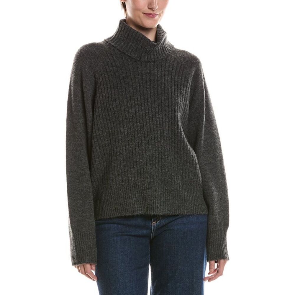 Michael Stars Womens Storm Turtleneck Pullover, Grey